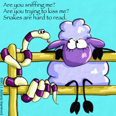 Haiku Ewe comic strip by Allison A Garwood