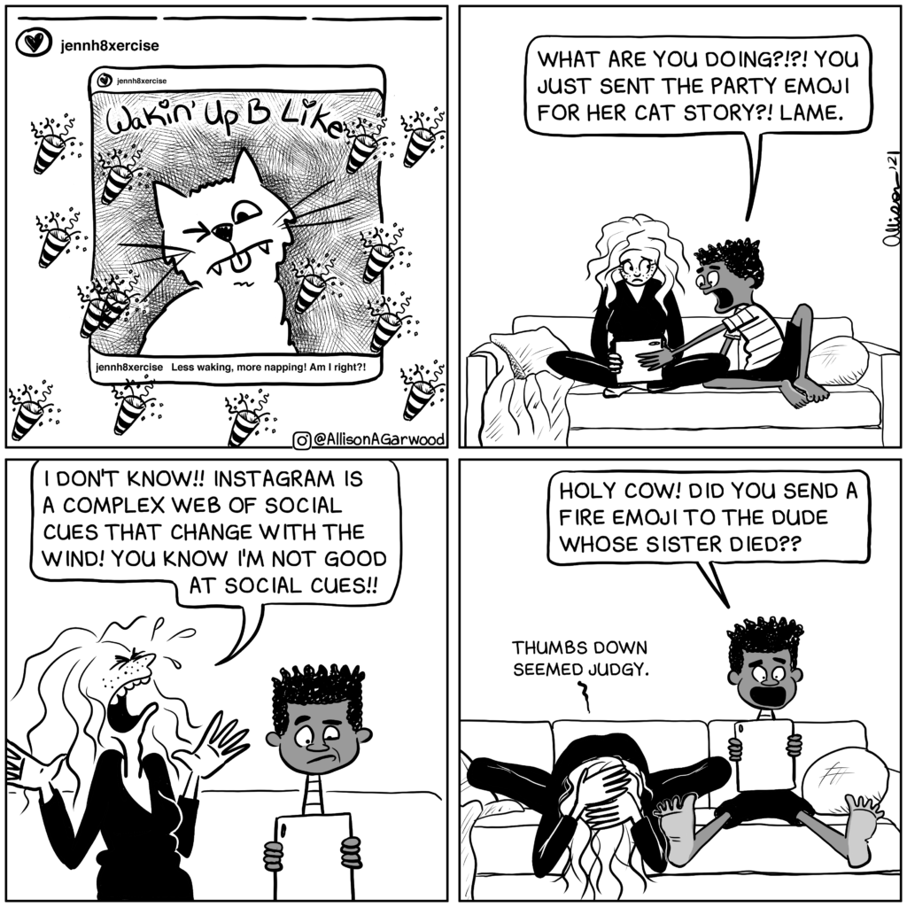 Petunia and Dre comic strip by Allison A Garwood