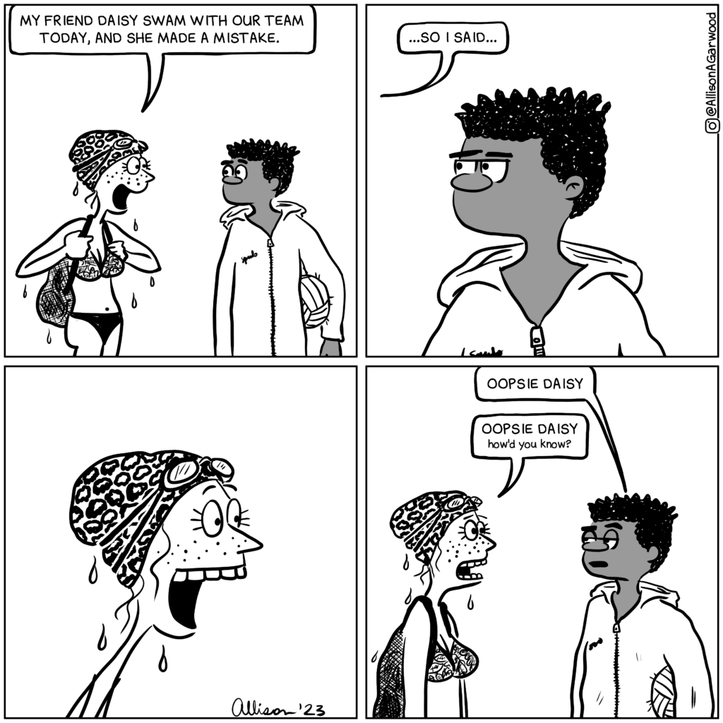 Petunia and Dre comic strip by Allison A Garwood